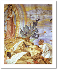 Francisco Leal Fresco Series of Our Lady of Guadalupe