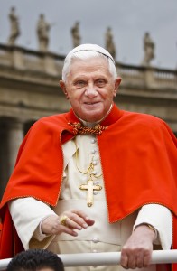 Pope Emeritus Benedict XVI in St Peter's Square, November 2007