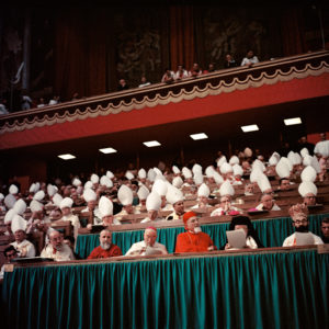 Bishops attending the Second Vatican Council. Photo: Lothar Wolleh